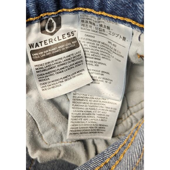 Levis modern waterless 32x30 501 EUC button fly blue jeans casual everyday ^ - Picture 6 of 9